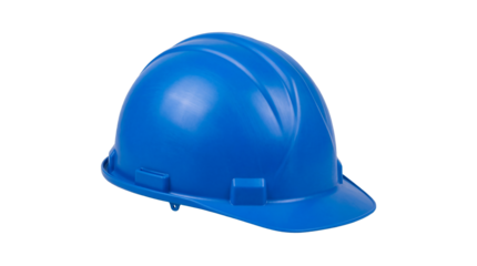 Blue Plastic Hard Hat Safety Helmet Product Shot