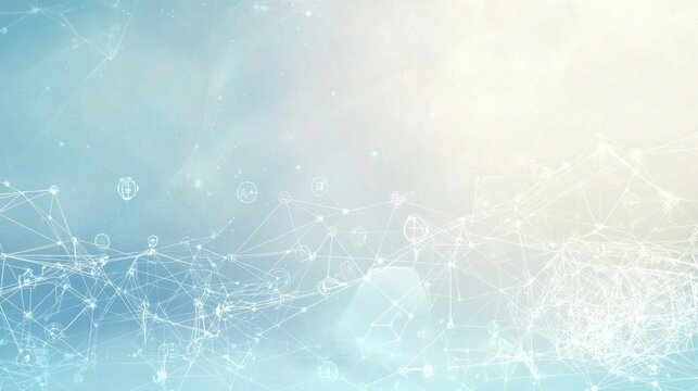 Light blue medical background with a gradient design.