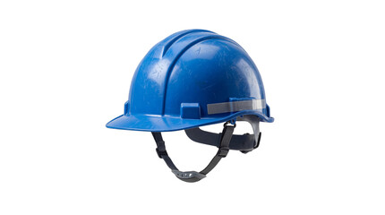 Fototapeta premium Blue Plastic Construction Safety Hard Hat Product Shot
