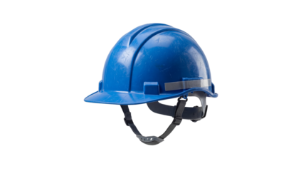 Blue Plastic Construction Safety Hard Hat Product Shot