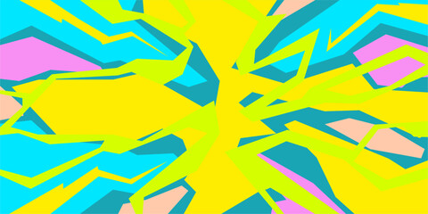 Cool Trendy Flat Simple Abstract Pattern Vector Illustration Background Banner