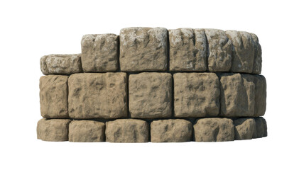 Old stone wall with mossy top