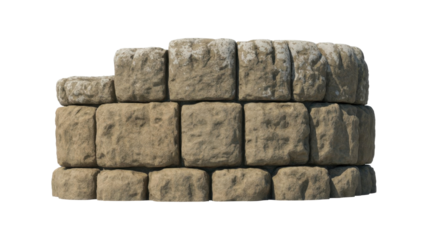 Old stone wall with mossy top