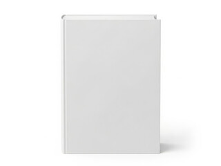 Blank white book cover