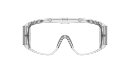 Transparent safety glasses or goggles