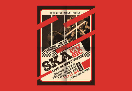 Ska Music Concert Flyer