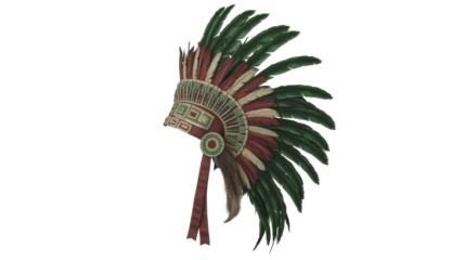 Aztec feather headdress