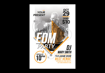 EDM Party Flyer Template