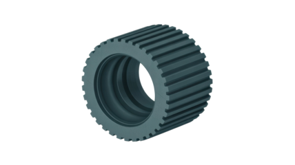 Grooved ring component on