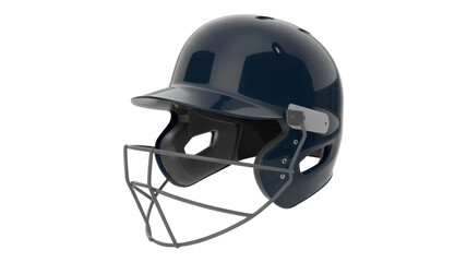 Navy Blue Baseball Helmet with Facemask
