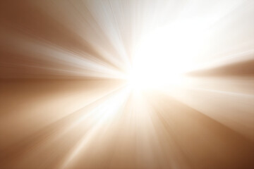 Abstract Burst of Radiant Light Rays with Dynamic Motion Blur on Warm Brown Background