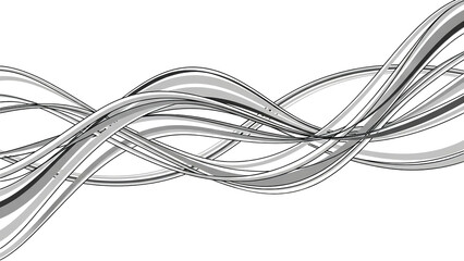 Gray curved striped line abstract flow