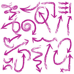 Set of arrow icons. vector illustration arrow shapes in various styles.