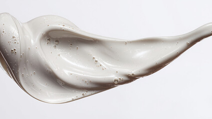 Dynamic white cream splash.