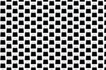 Black and white checkered pattern with cartoon cat faces © Jabed