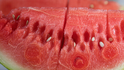Sliced Watermelon Closeup.