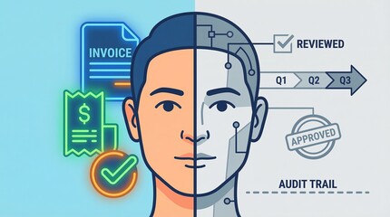 Business Accounting Software vs Accountant Workflow Concept