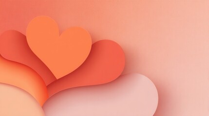 A vibrant arrangement of colorful hearts on a soft gradient background, symbolizing love and affection.