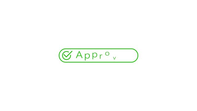 A clean and simple minimalist presents a white outlined rounded rectangular input field or search bar with a bright green circular loading or progress indicator positioned on the left side against