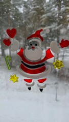 snowman with red heart