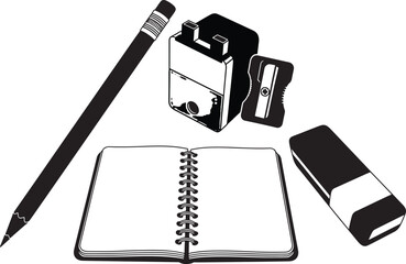 Stationery and Office Supplies Stock Illustration