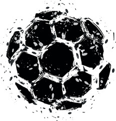 soccer ball, Football isolated on white Background, leather soccer ball, Soccer ball illustration for the web