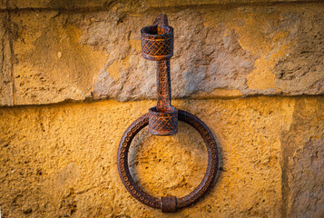 Obraz premium View of the architectural typology of the city of Pienza, in the province of Siena, Tuscany, Italy.