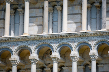 Naklejka premium View of the streets and architecture of Pisa, Tuscany, Italy.