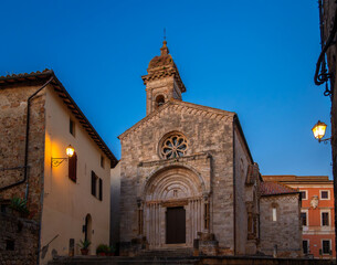 Obraz premium San Quirico d'Orcia is an Italian town in the province of Siena, in the Tuscany region.