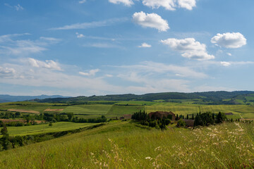 Landscapes in the Orcia Valley, Tuscany, Italy.