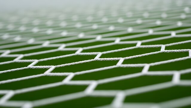 Close-up grid pattern on green - Powered by Adobe