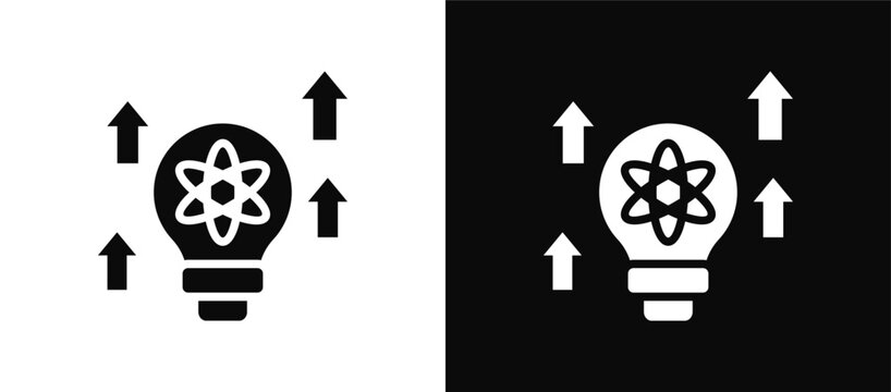 Evolve icon set black and white