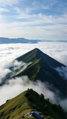 Mountain Ridge Clouds