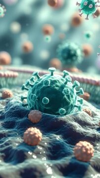 Insulin and glucose molecules interaction on cell surface. Diabetes.