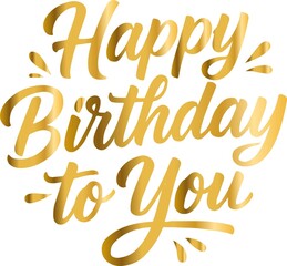 Happy Birthday to You Stylish Lettering Birthday Card design