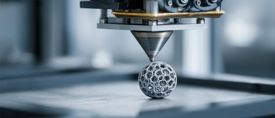 3 d printing process sphere creation
