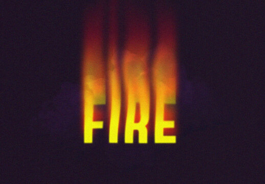 Fire Text Effect