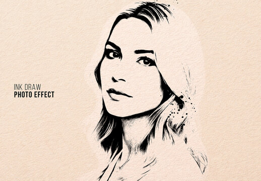 Ink Draw Photo Effect