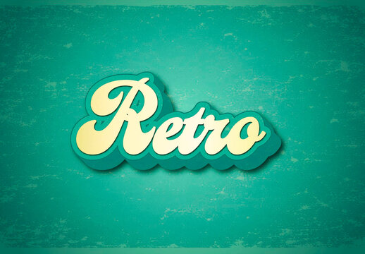 Retro Texture Text Effect