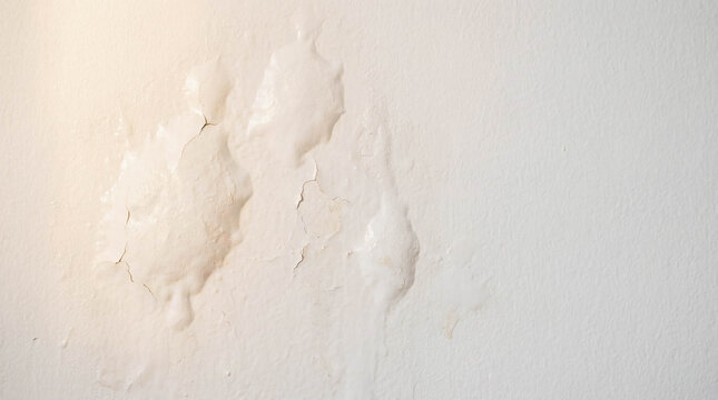 Bubbling paint on wall from hidden water leak moisture damage house maintenance problem repair accident emergency home insurance claim renovation interior background texture