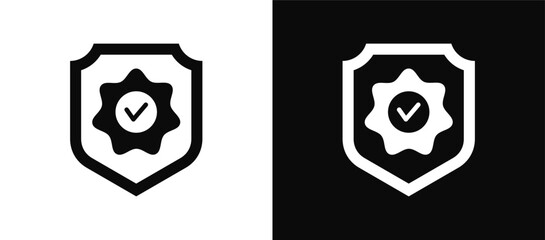 Validity icon set black and white