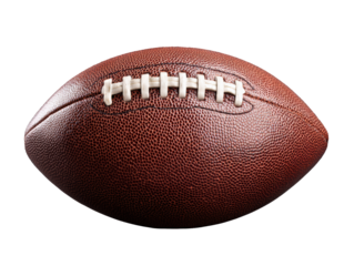 American Football on Grey Background