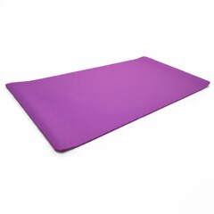 Yoga mat isolated on white background generative ai