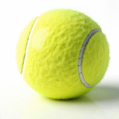 Tennis ball isolated on white background generative ai