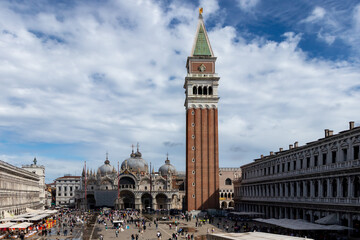 Wenecja, plac św. Marka, dzwonnica, bazylika św. Marka. © Jarosław