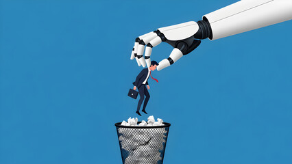 Human Skeleton with Lower Back Pain