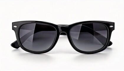 Sunglasses. Isolated on a white background. Black sunglasses against ultraviolet