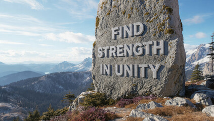 Find Strength in Unity Stone