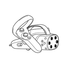  line-art-of-hand-held-vr-controllers.