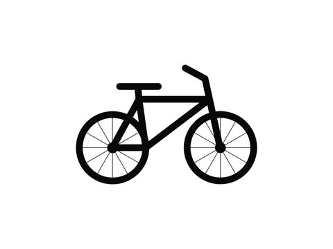 Simple Bicycle Vector Icon &ndash; Minimal Cycle Outline Illustration